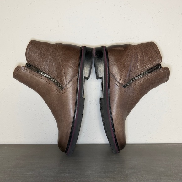 Samuel Hubbard Double Zip Boots Womens 7.5M Grey Tumbled Leather Taupe  Portugal main image 10
